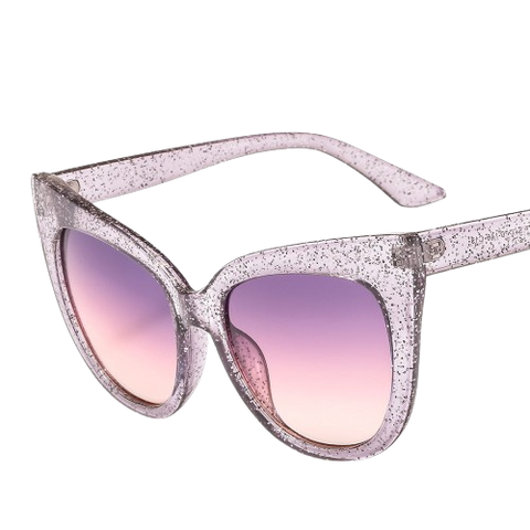 Savvy Full Rim Oversized Square Cat Eye Sunglasses with UV400 Protection image