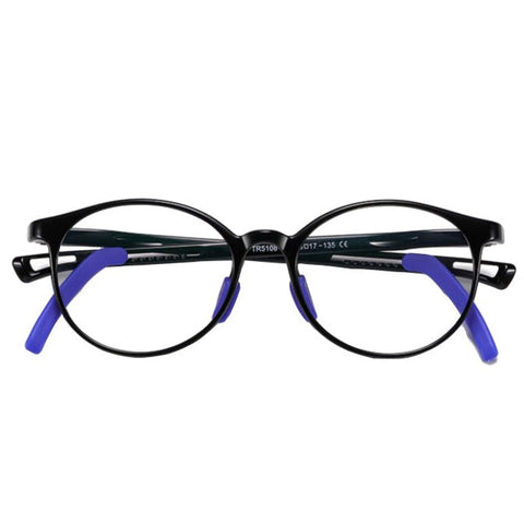 Kids Eyeglasses - Kid-Friendly Chic New Trendy Anti-Blue Light Flat Jude Glasses for Fashionable Young Eyes image