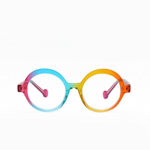 Muffin Round Frame Candy Color Anti-Blue Light Eyeglasses with UV400 Protection image