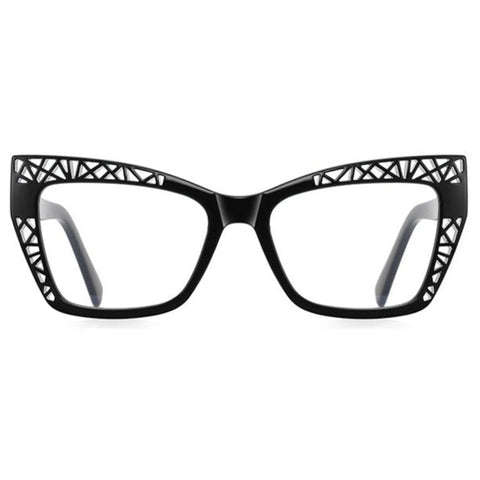 Hollow Progressive Color Texture Optical Butterfly Frame Anti-blue Light Fuzzb Eyeglasses image