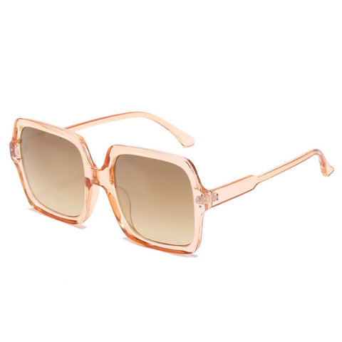 Cholie Large-Frame Retro Sunglasses with UV Protection for Formal and Fashion Wear image