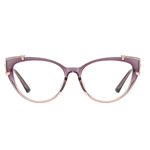 Brand New Light Reflecting Feline Eyewear - Gorgeous Simple Cat-Eye Flat Glasses image