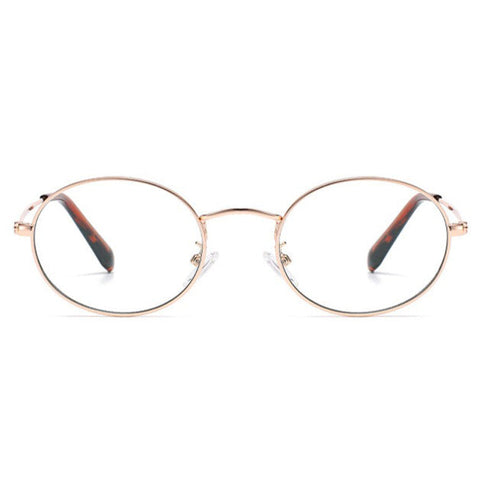 Stunning Vintage Retro Boozy Flat Mirror Metal Frame Anti-Blue Light Glasses in Celebrity Style image