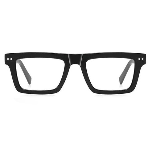 Fashionable Anti-blue Light Artistic Simple Square Frame Flat Mirror Personalized Ace Eyeglasses image