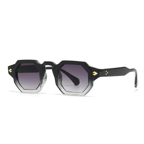 Elarion Trendy Geometric Frame Sunglasses with Modern Retro Charm for Street Style image