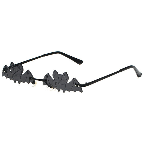 Zylenith Bat-Shaped Metal Sunglasses – Cool Halloween Fashion Glasses for Trendy Street Style image