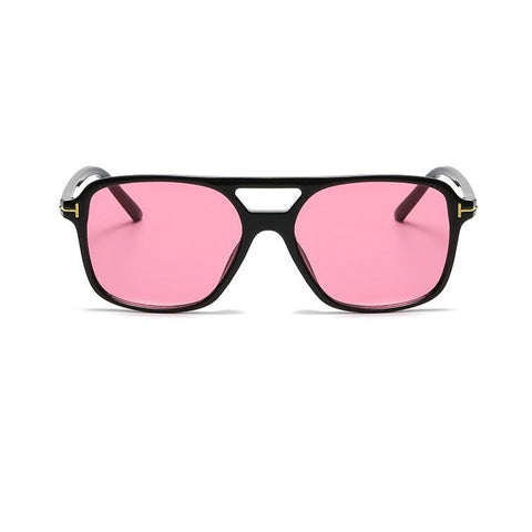 Snicko Trend Retro T-shaped Hinge Double Beam Fashion Sunglasses with UV400 Protection image