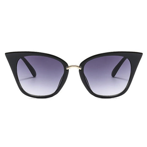 New Fashionable Cat-eye Street Shooting Flat Mirror Trendy Personalized Cade Sunglasses image