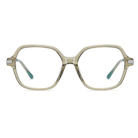 New Unique Anti-Blue Light Fashion Retro Plate Flat Mirror Bonanza Glasses with Metal Spring Legs image