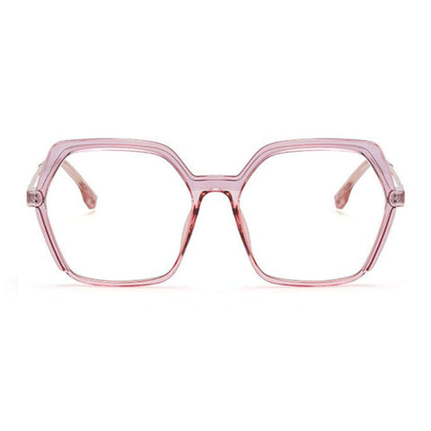 Plain Mirror Trendy Lightweight Two-color Frame Spring Leg Anti-blue Light Nell Eyeglasses image