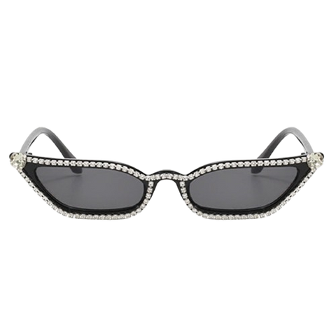 Quaint Latest Cat-Eye Diamond Customized Small Frame Sunglasses image