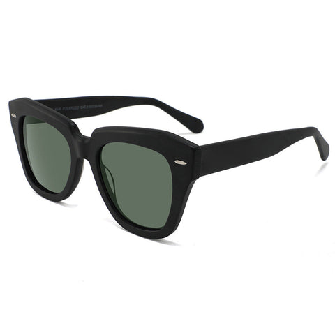 Mist Modern Anti-UV Driving Sunglasses with Classic Plate Big Frame and Polarized Cat-Eye Style image