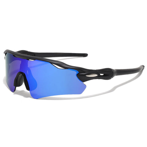 Warmth Special Design Waterproof Single-Piece Vibrant Cycling Sports Sunglasses for Outdoors image