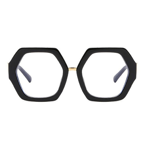 Vintage Flat Mirror Anti-blue Light Maisiee Eyeglasses with Simple Decorative Frame image